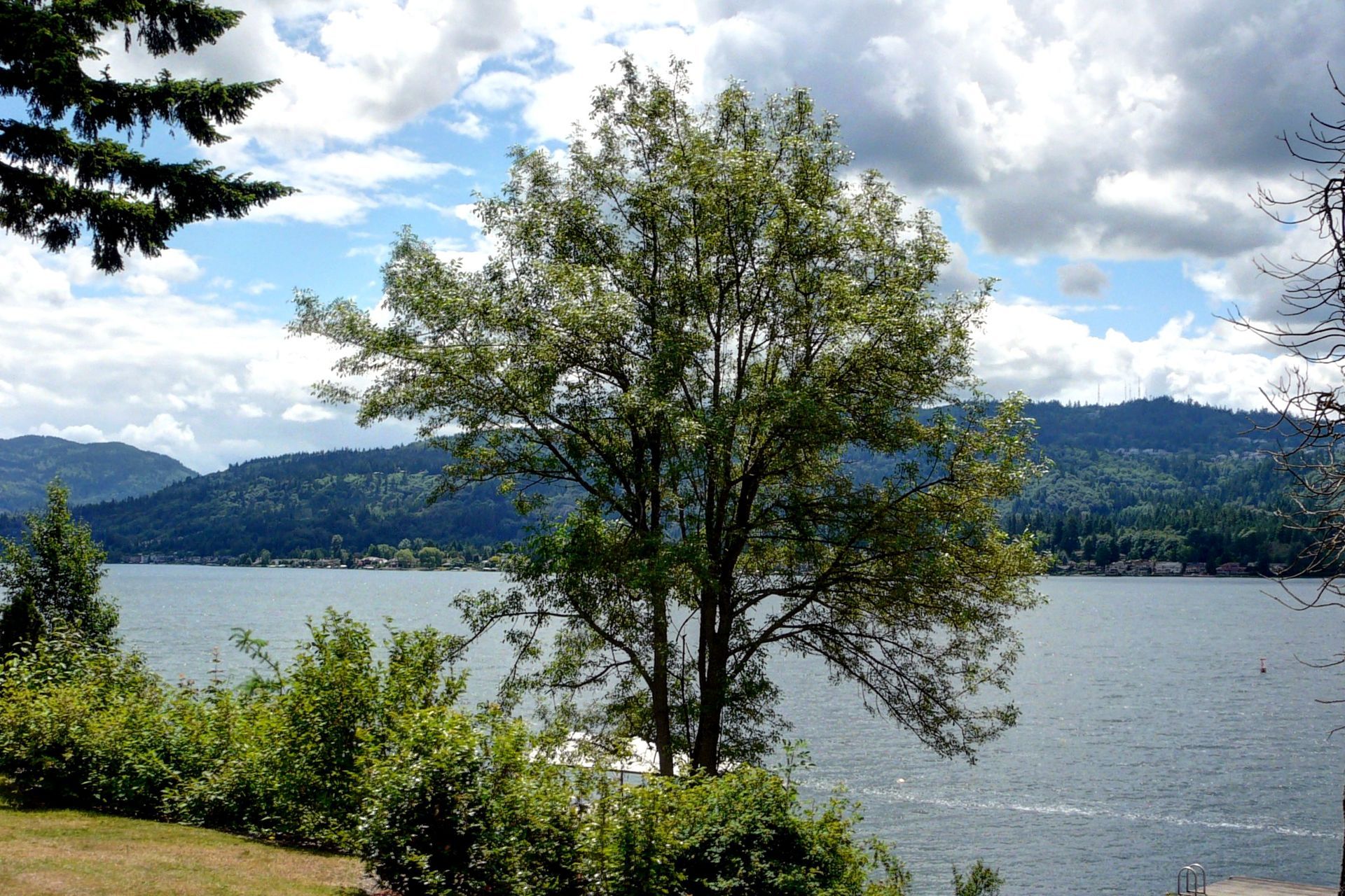 Aerial view of downtown Muncie, Indiana