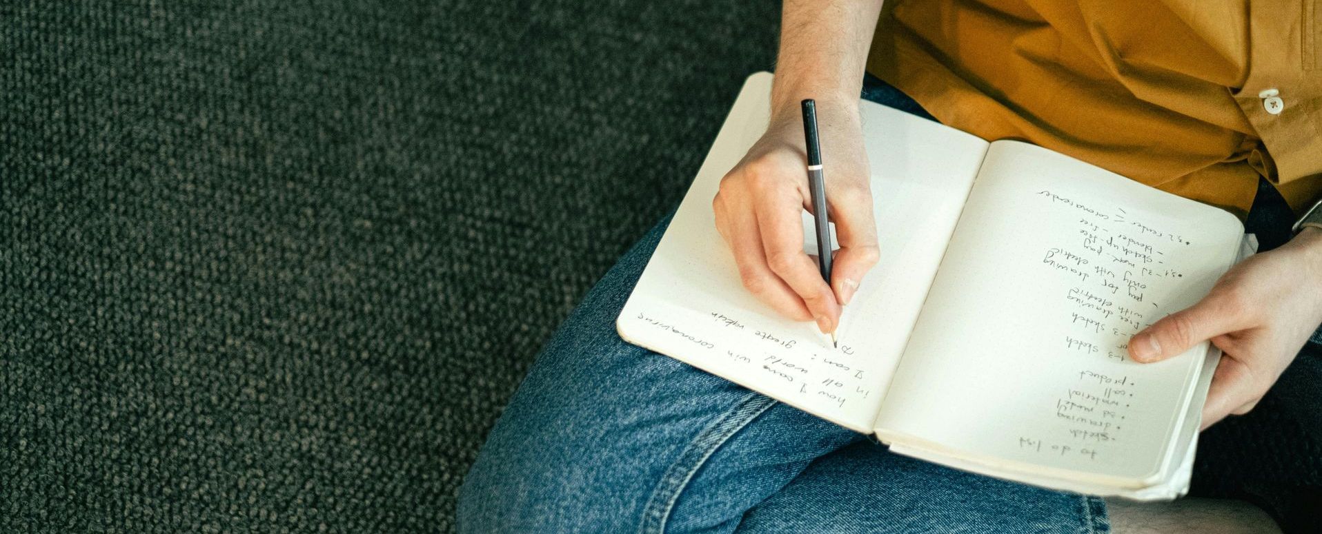 Writing in journal – reflecting on personal reasons for selling a home