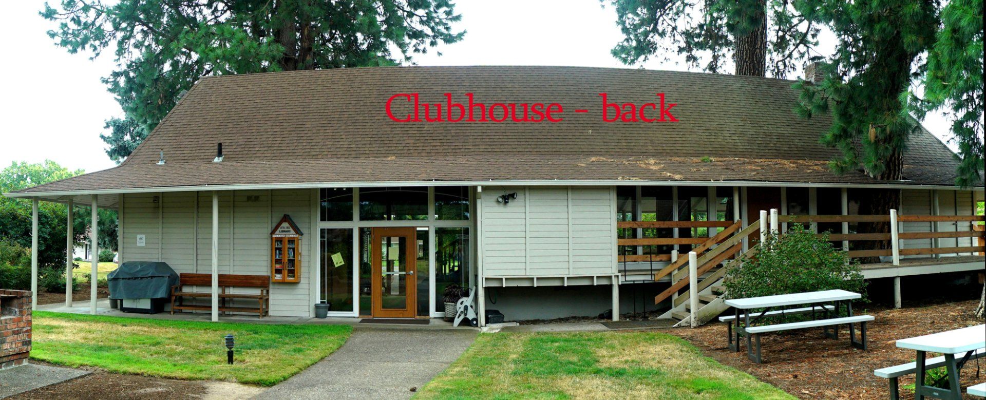 Back of the Westbrook Clubhouse