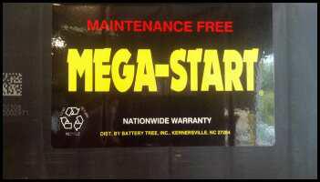 Maintenance Free Sign  ─ Kernersville, NC ─ Battery Tree