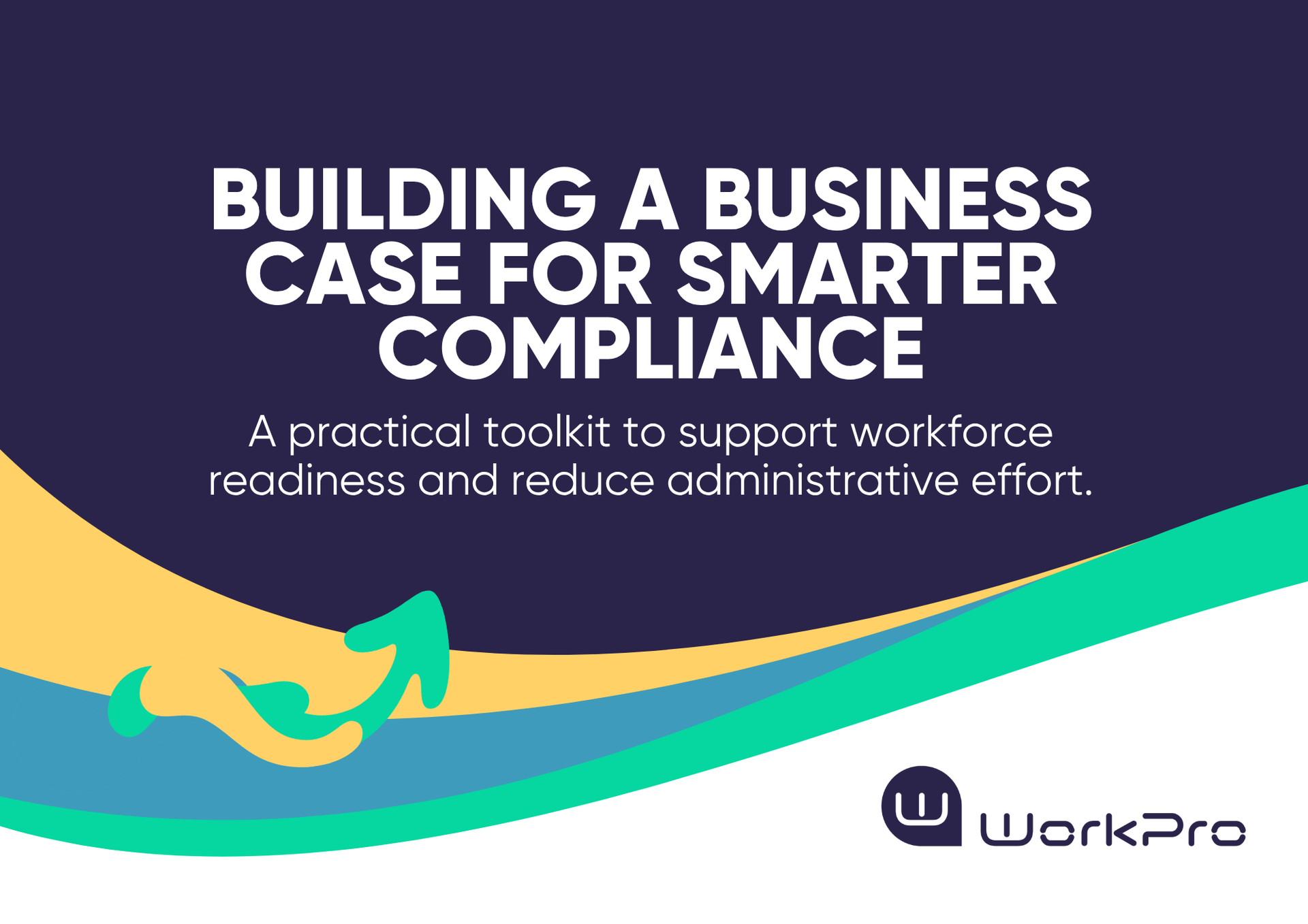 A white square featuring black text that reads 'Basic Background Checks Checklist' with yellow and green waves