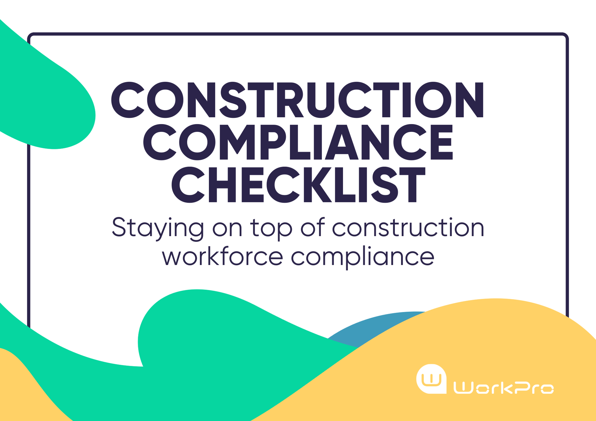 A white square featuring black text that reads 'Basic Background Checks Checklist' with yellow and green waves