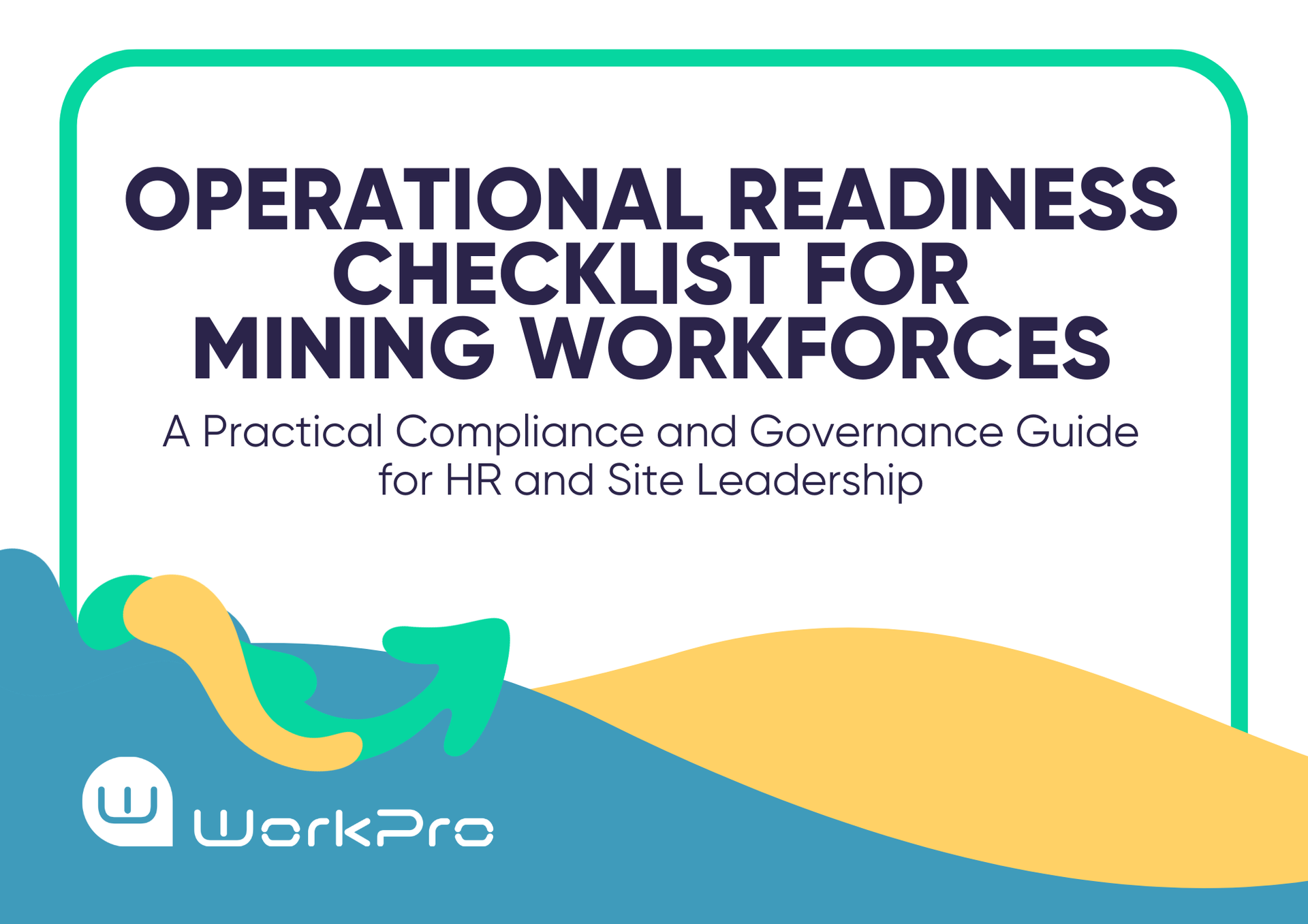 A white square featuring black text that reads 'Basic Background Checks Checklist' with yellow and green waves