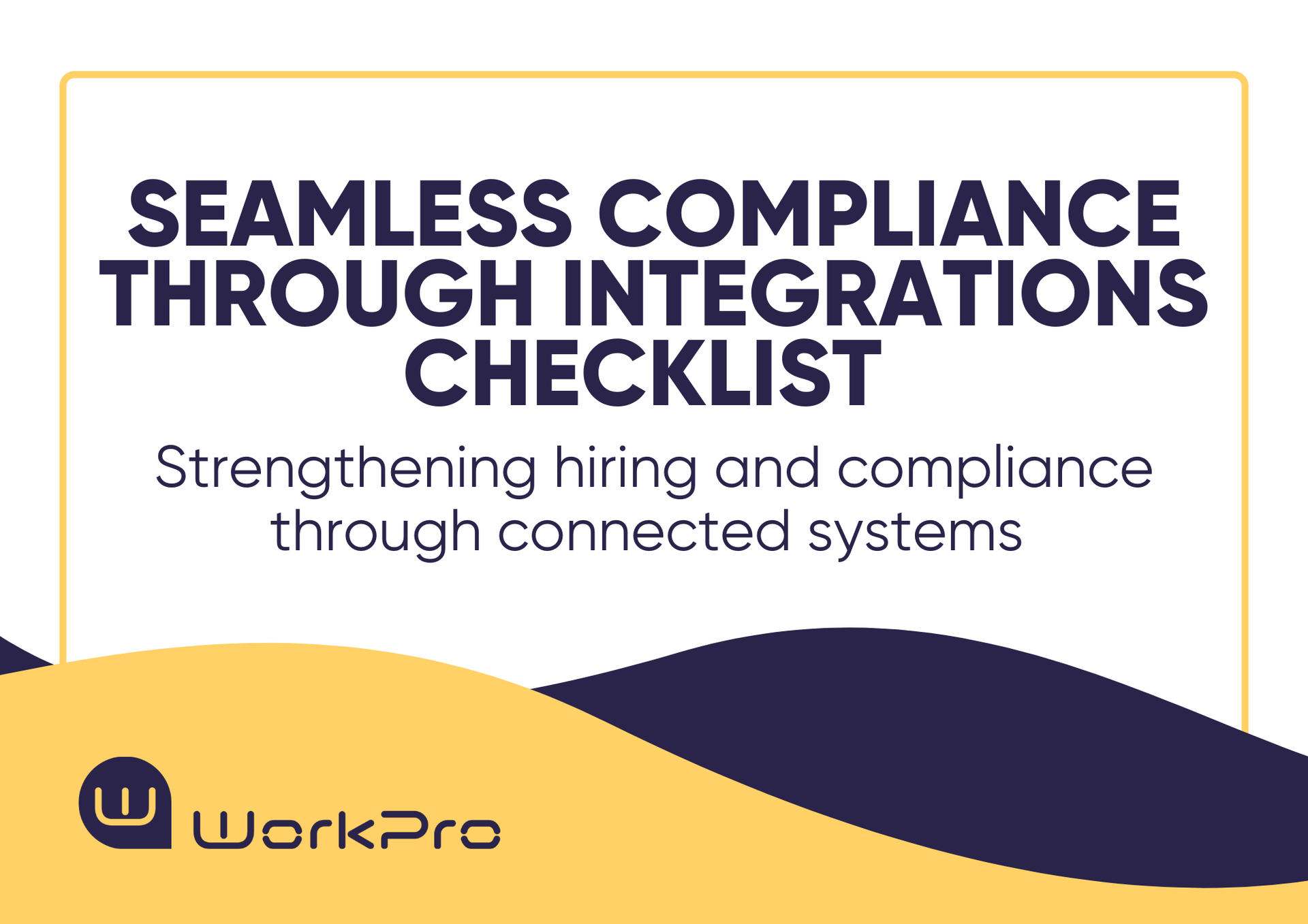 A white square featuring black text that reads 'Basic Background Checks Checklist' with yellow and green waves