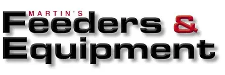 A logo for martin 's feeders and equipment