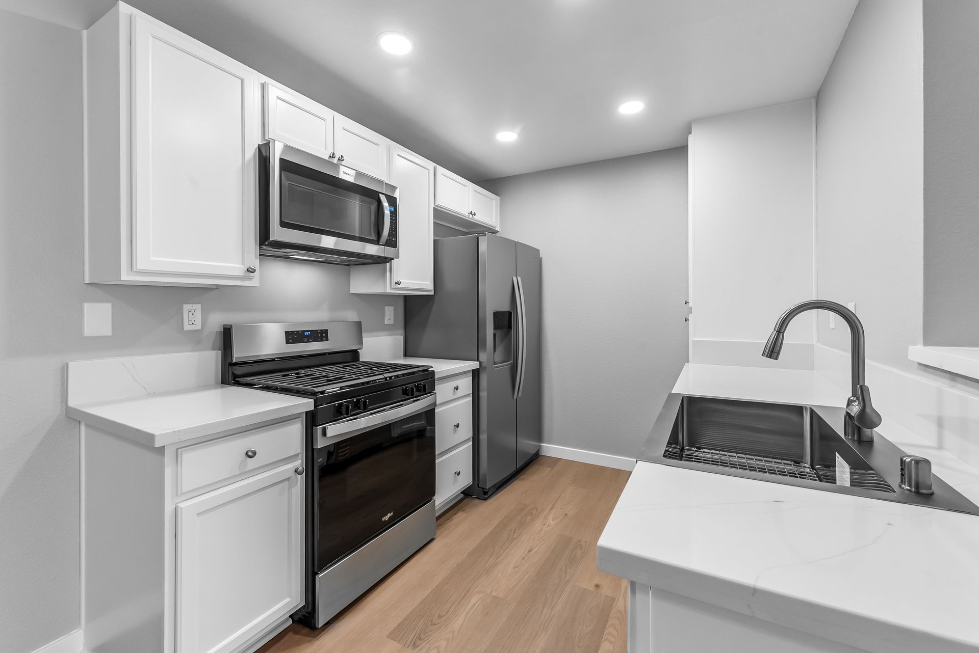 Sliding gallery of apartment interior