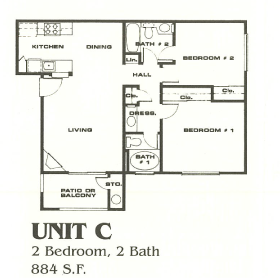  Unit C Floor Plan
