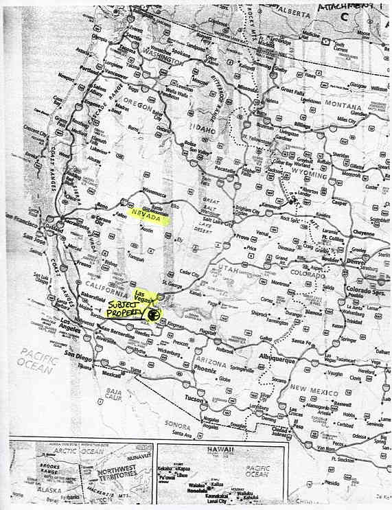 FOR SALE: 960 Acres of Gold Claims in Clark County, Nevada, about 40 miles South of Las Vegas in the world famous Eldorado mining district.