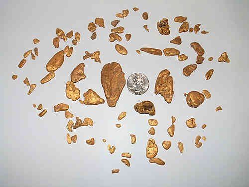 Actual Gold Nuggets from our Placer Gold Claims in Winnemucca in  Humboldt County in Northern Nevada