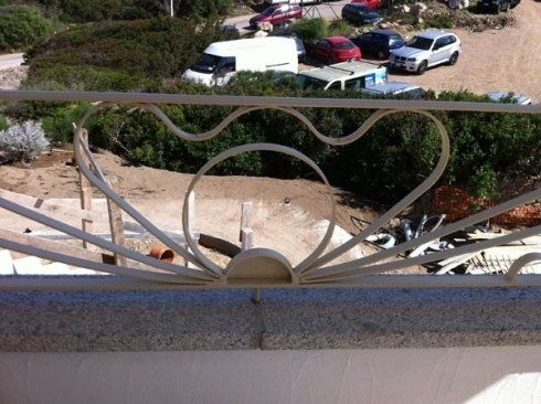 balaustra in ferro decorato