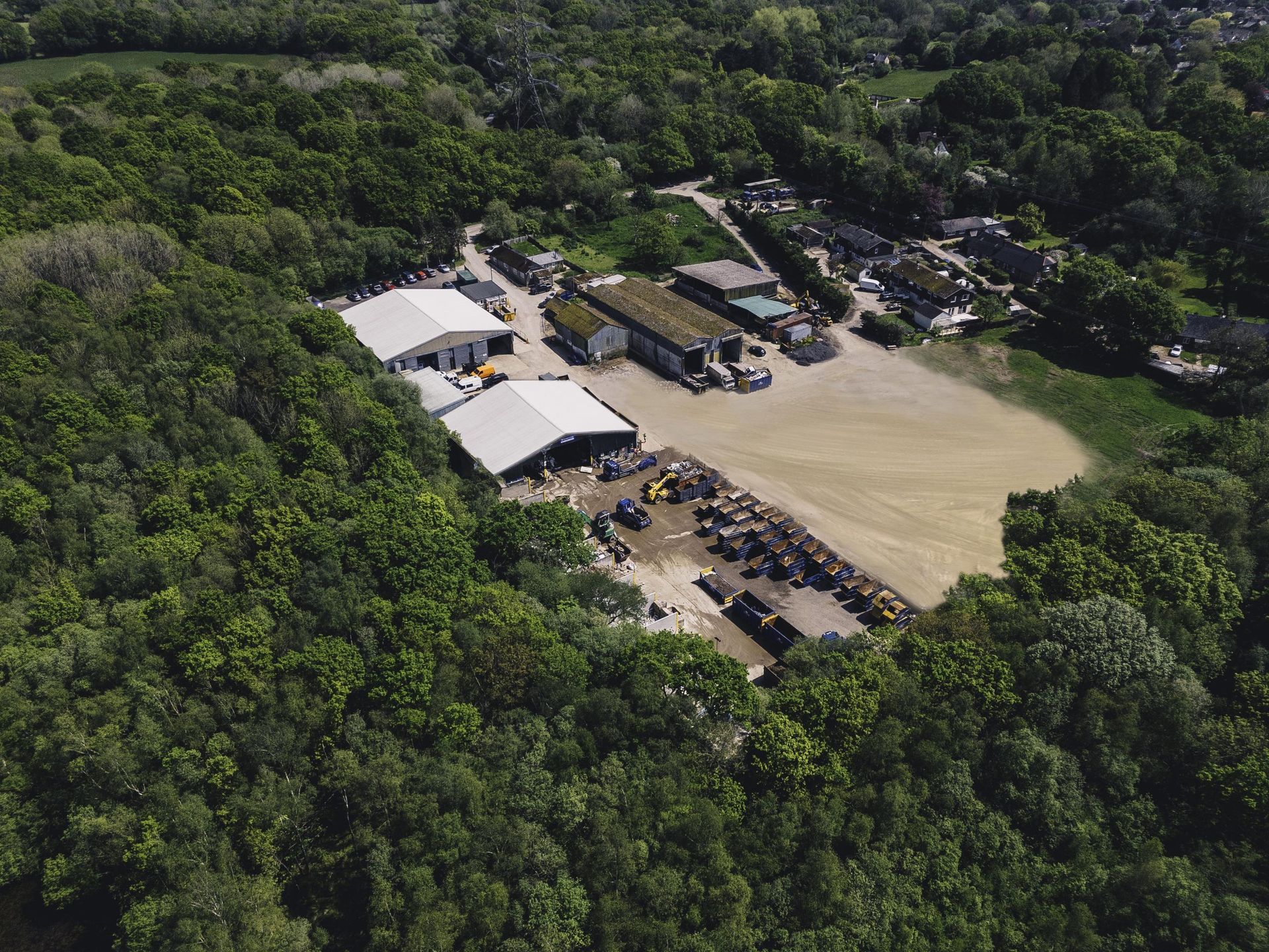 RF recycling local centre from above
