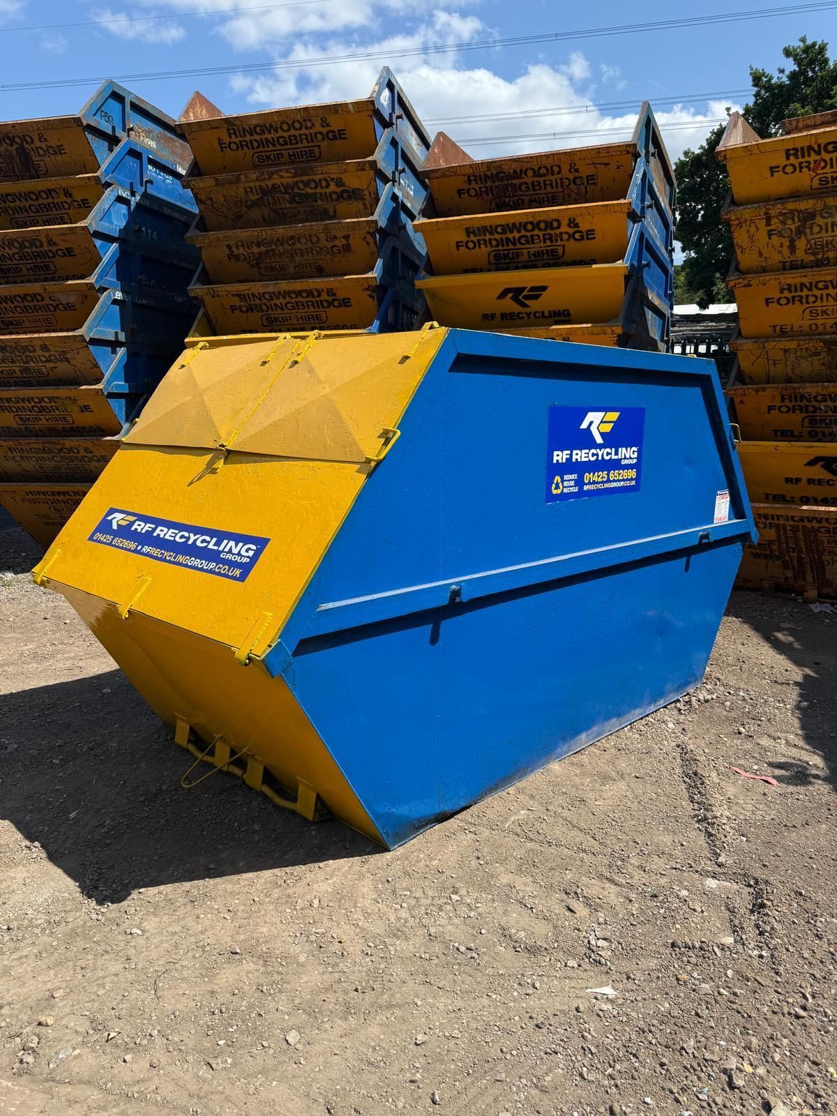 rf recycling lockable skip