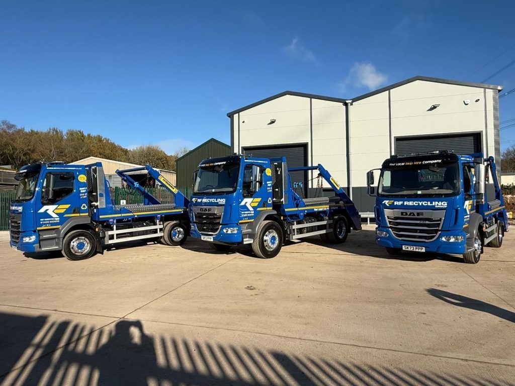 fleet of rf recycling lorries