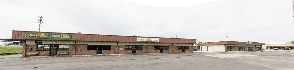 Street view of office building