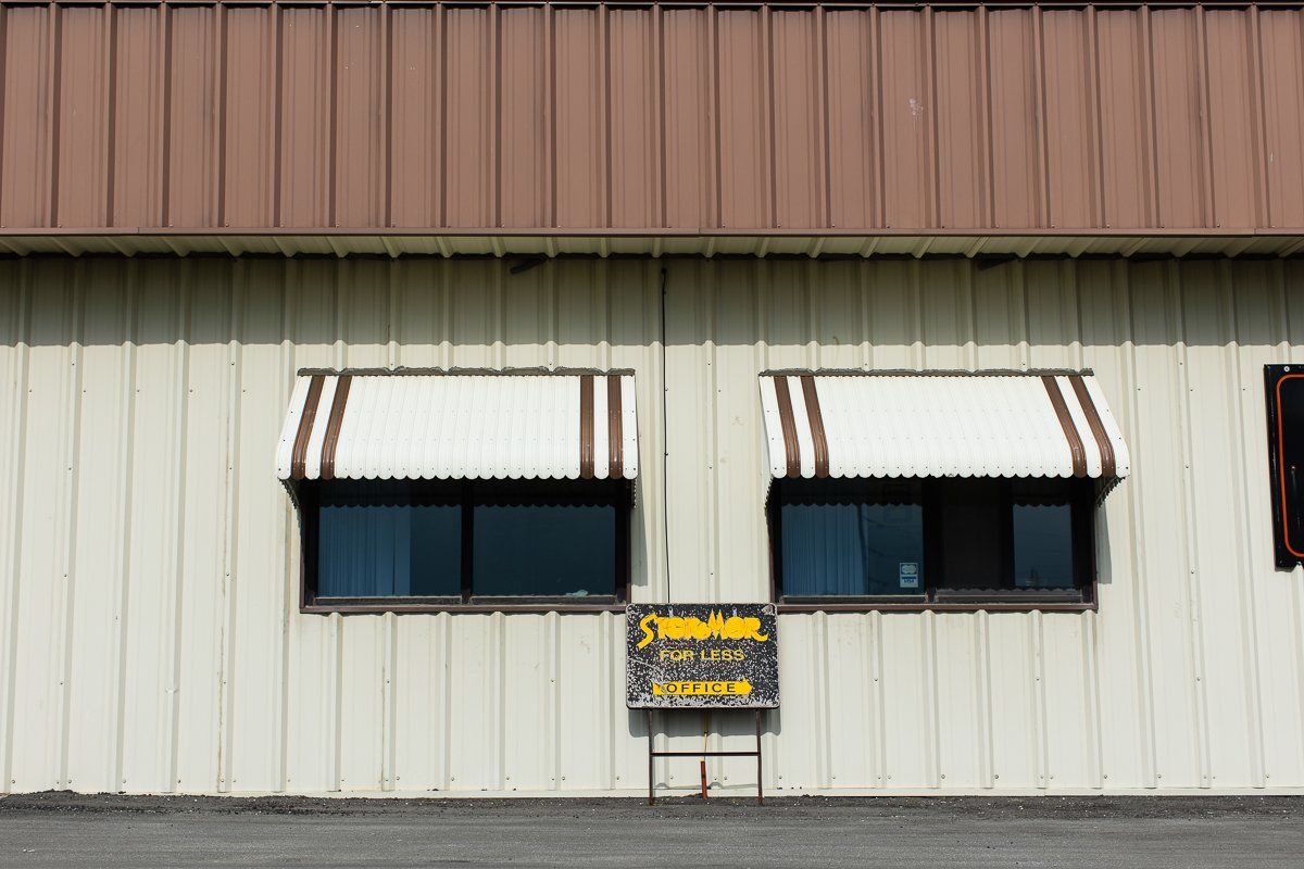 Frontal view of offices