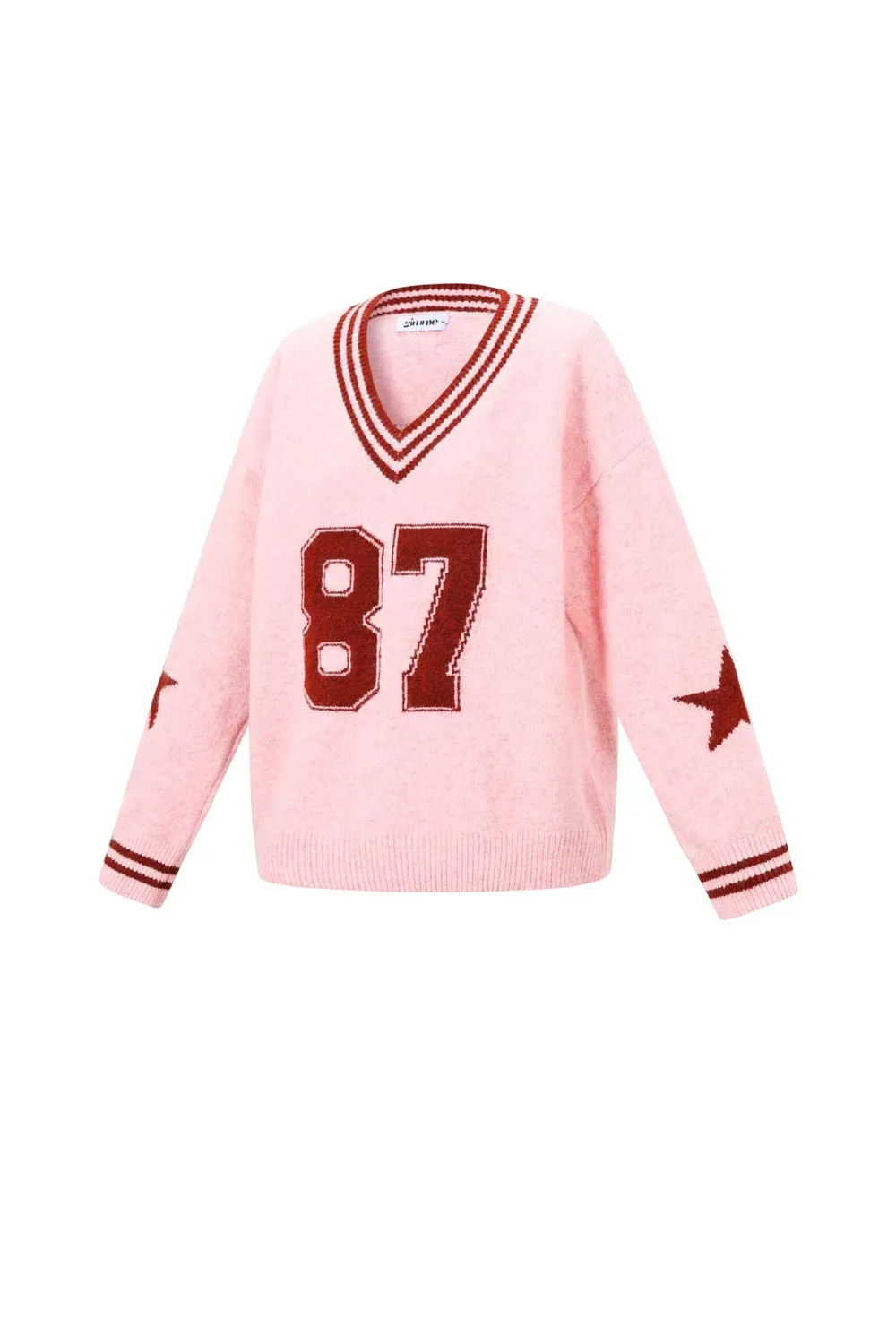 V-neck sweater - pink