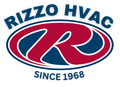 A logo for rizzo hvac since 1968