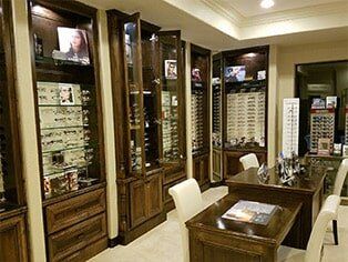 Office for different kind of glass frames — Eye Care in Lake Jackson, TX