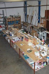 laboratorio per la riparazione di tende e tendaggi