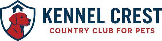 The logo for kennel crest country club for pets