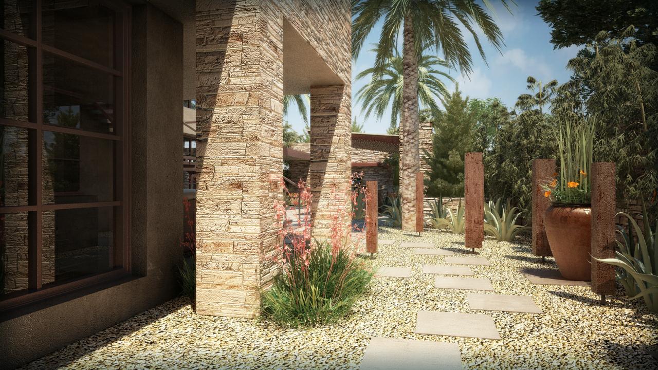 entryway of traditional home in Laguna Hills, CA designed by Studio 6 Architects