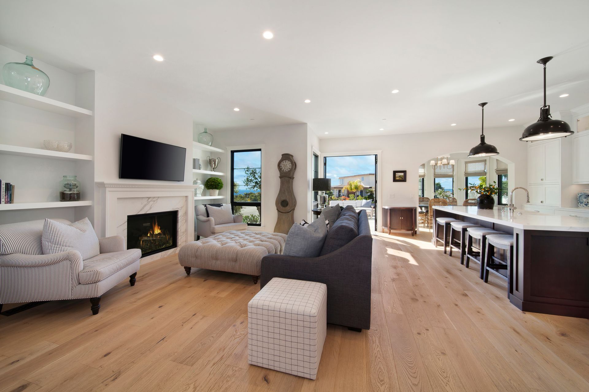 Interior of a Transitional Traditional home designed by Studio 6 Architects