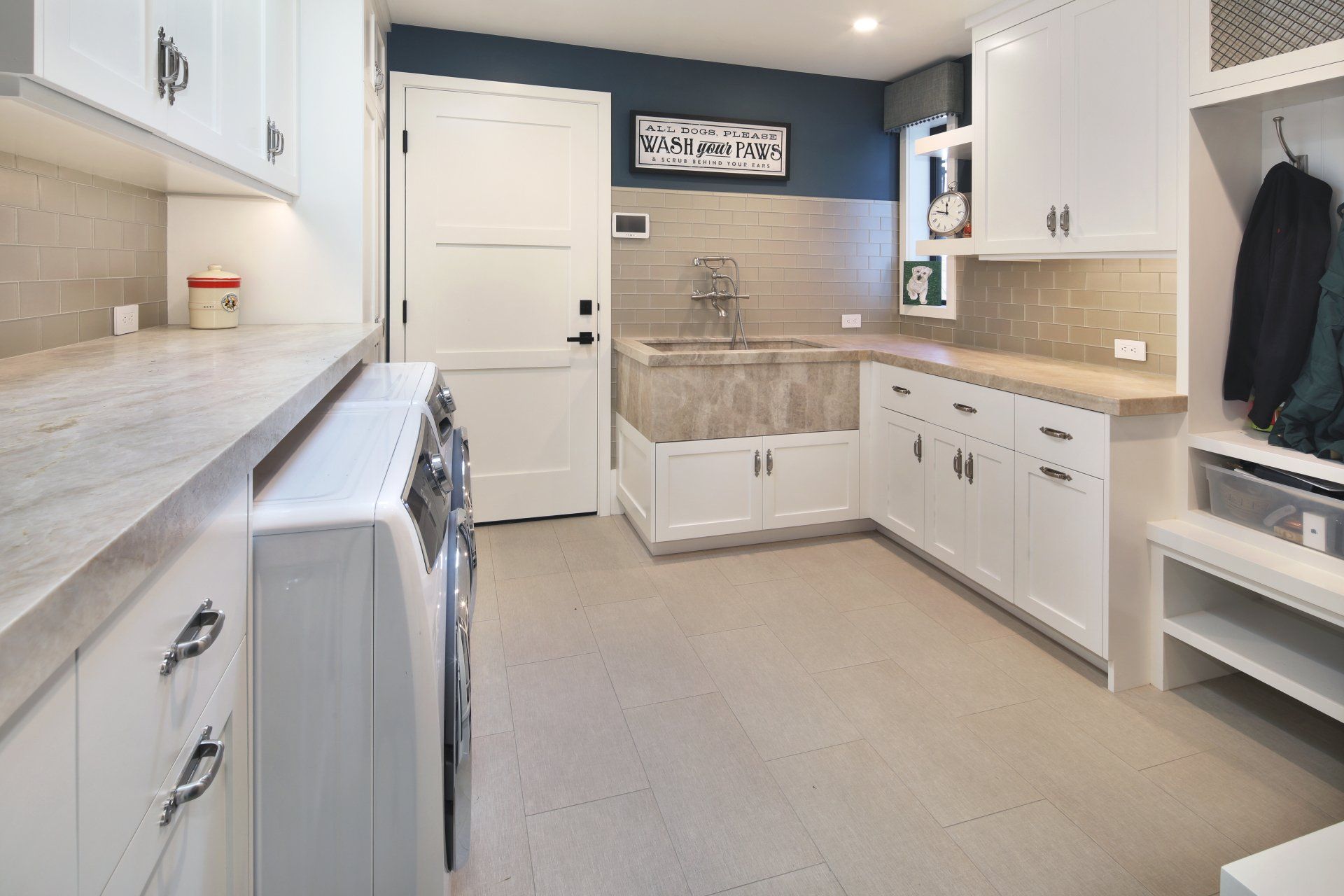 laundry room in traditional home in Laguna Hills, CA designed by Studio 6 Architects