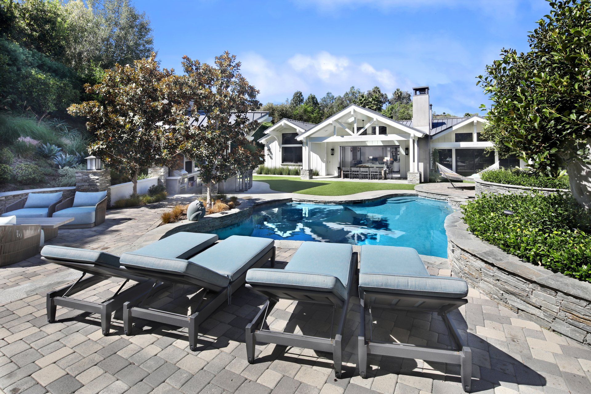 exterior of traditional home in Laguna Hills, CA designed by Studio 6 Architects