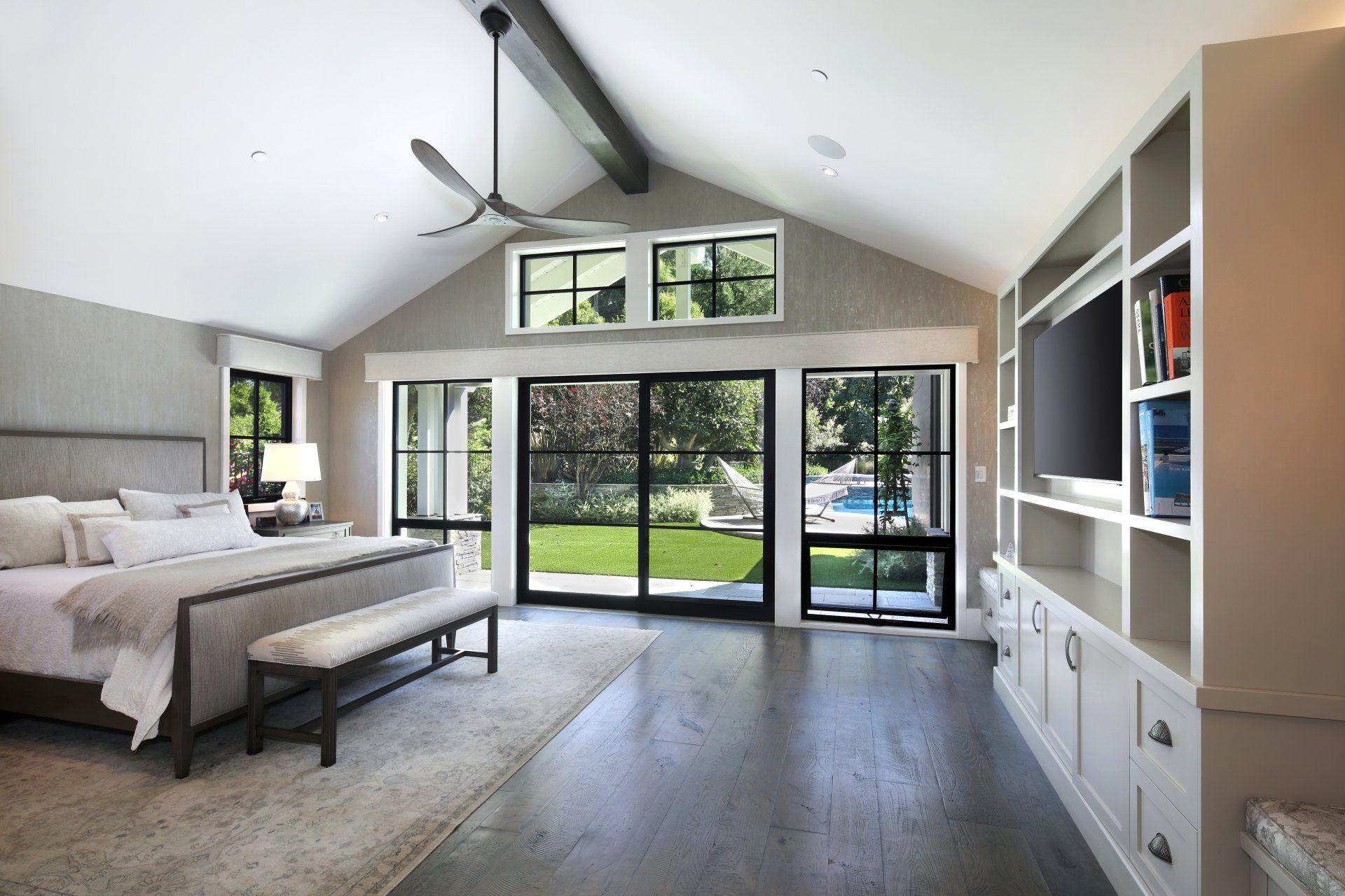 bedroom of traditional home in Laguna Hills, CA designed by Studio 6 Architects