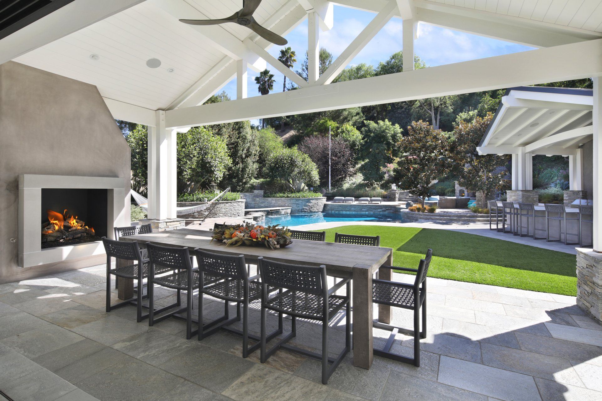 dining room of traditional home in Laguna Hills, CA designed by Studio 6 Architects