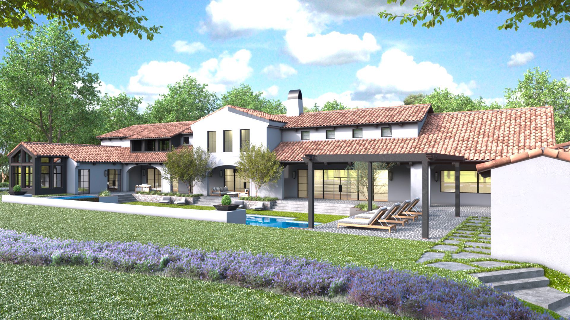 Spanish style home in SJC designed by Studio 6 Architects