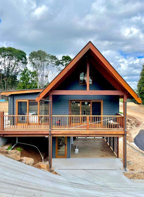 The House IS Being Built On A Hill And Has A Large Deck — Professional Painters in Suffolk Park, NSW