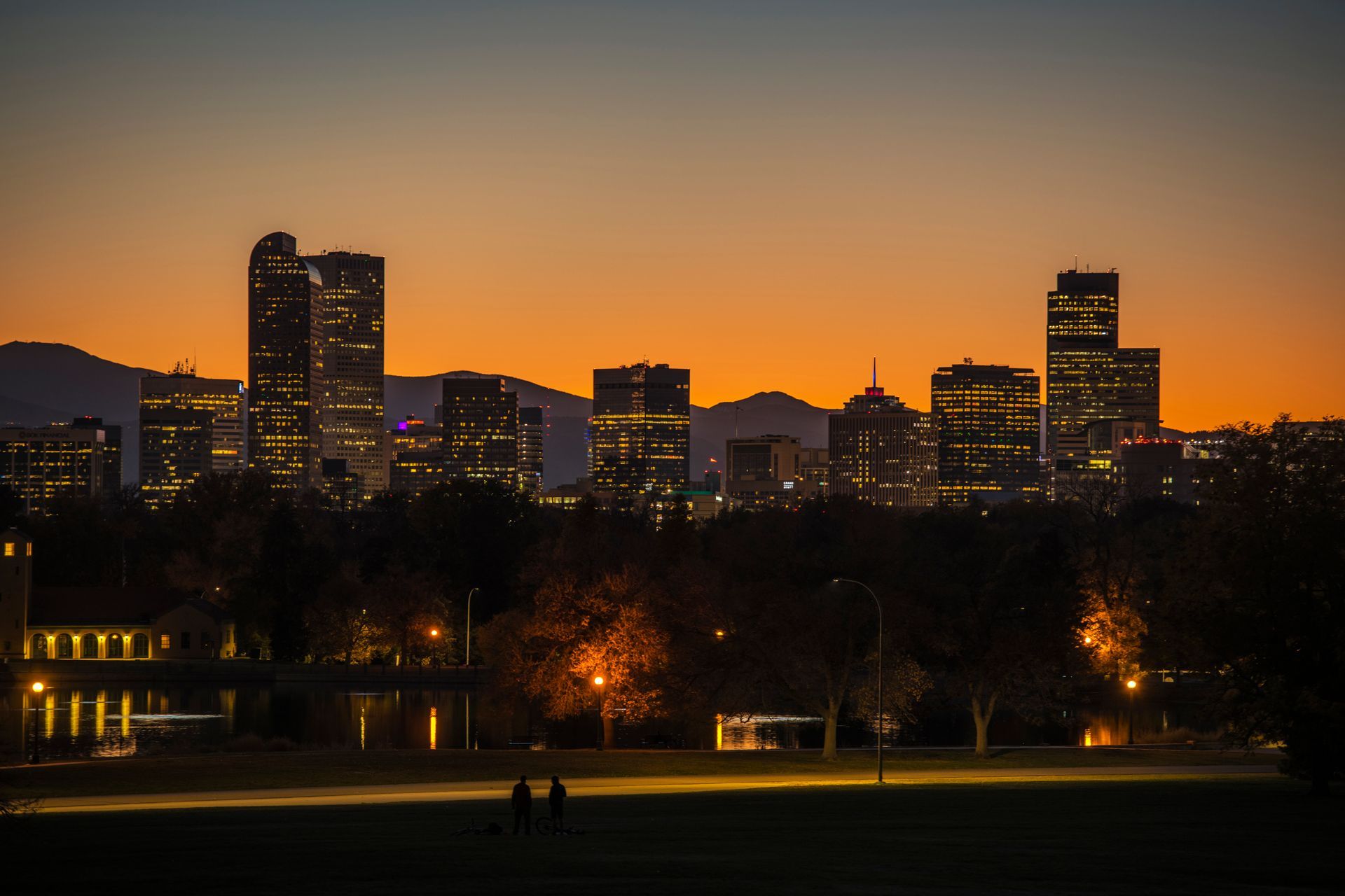 Denver Skyline on a sunset
