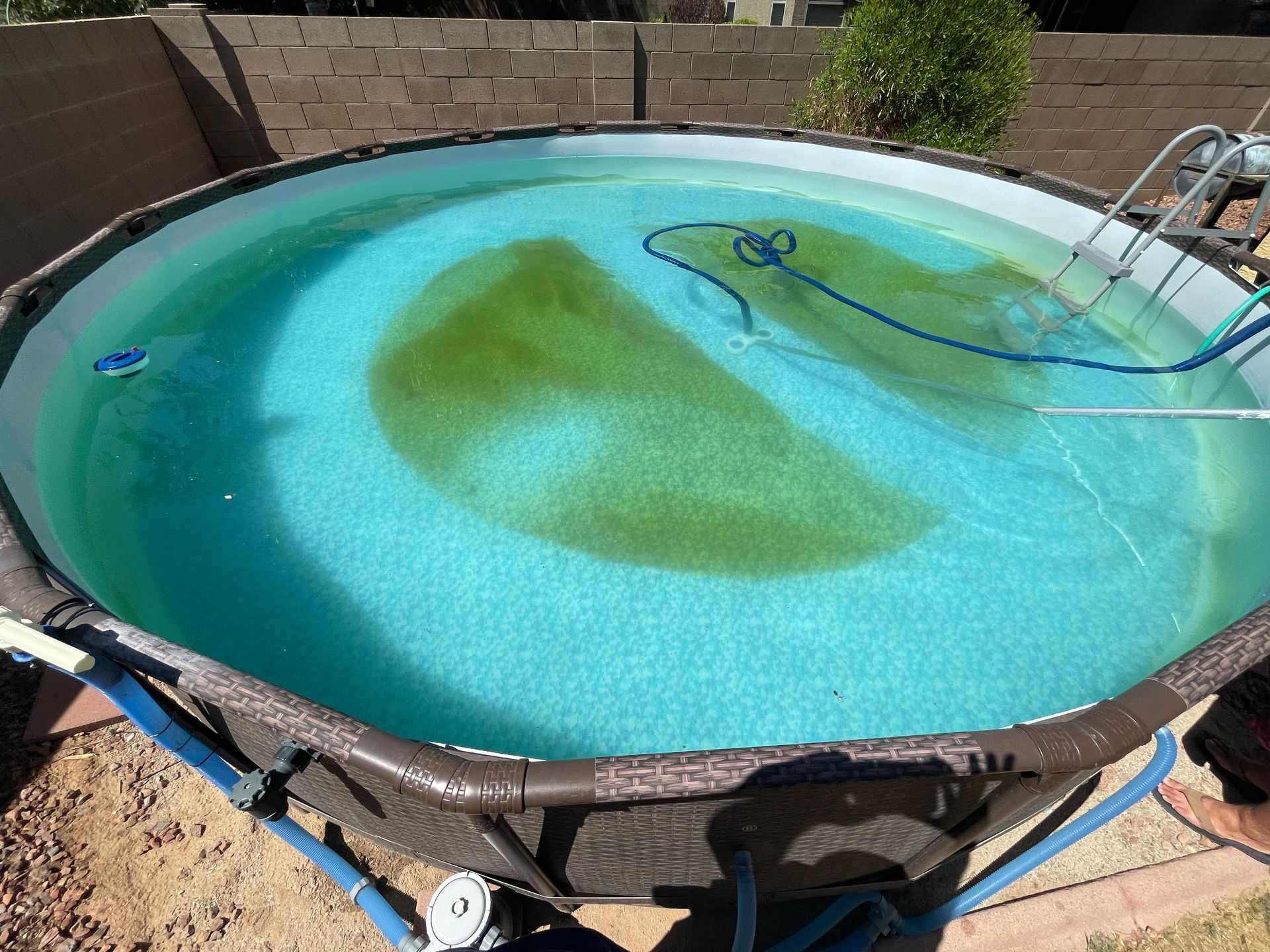 above ground pool cleaning
