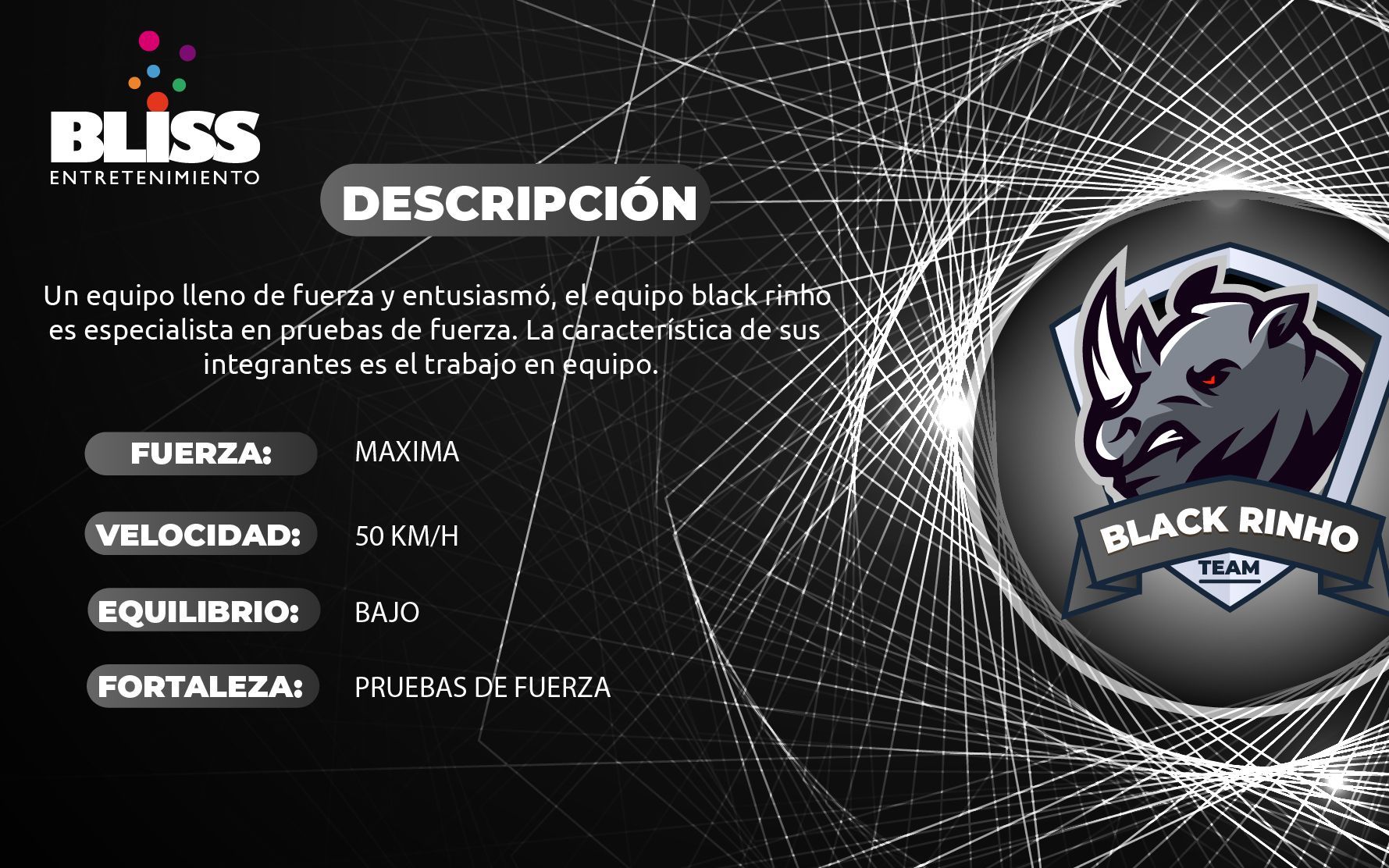 Un anuncio de felicidad con un rinoceronte negro.