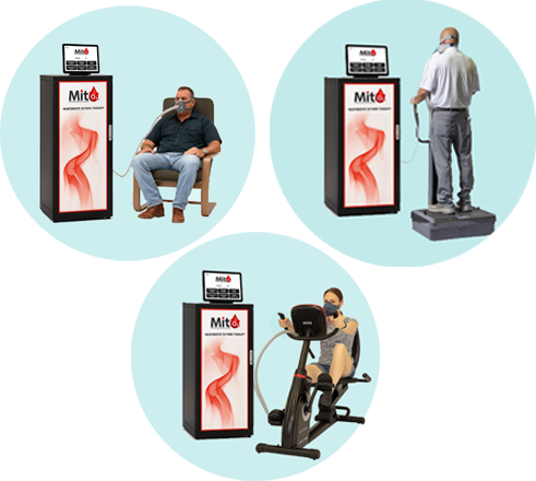 A computer sitting on top of a cabinet that says total brain and body