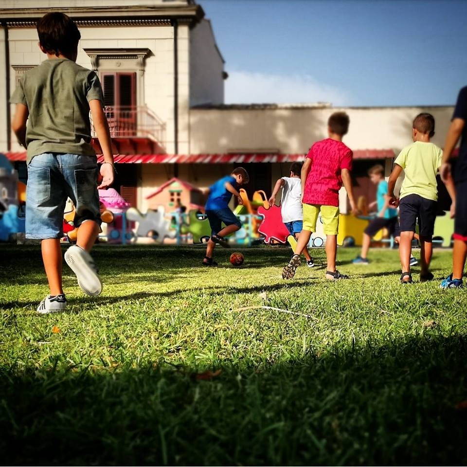 giardino della scuola materna paritaria