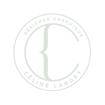 Un logo pour une graphiste appelée Céline Landry.