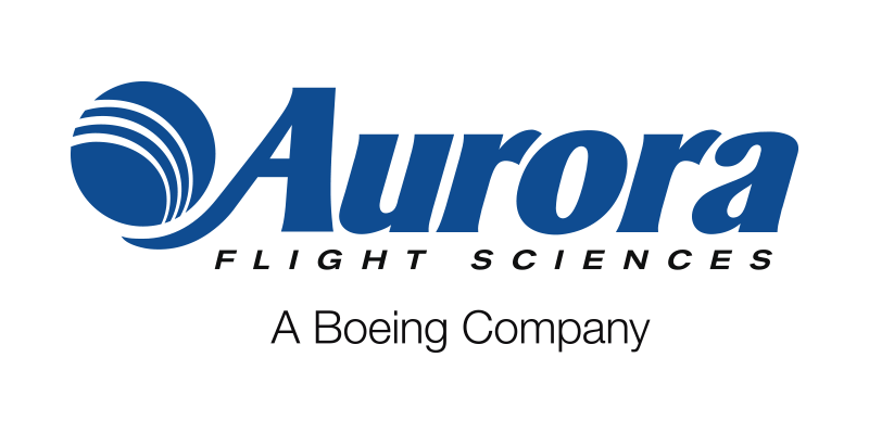 The logo for aurora flight sciences is a boeing company
