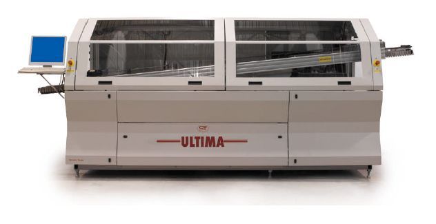 A white machine with the word ultima on it