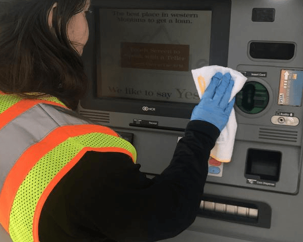 How to Properly Disinfect an ATM Machine