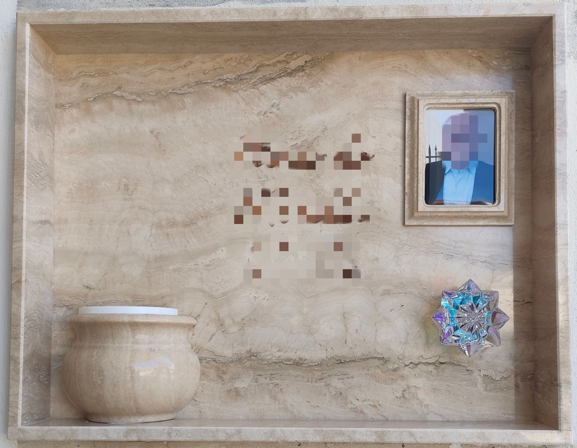 ghirlanda da funerale su bara