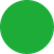Green circle with four small dots evenly spaced around the circumference.