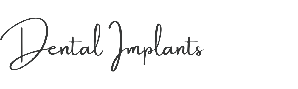 Dental Implants lettering graphic