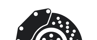 A close up of a brake disc on a white background. | Front Range Auto