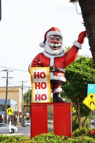 tall santa decoration