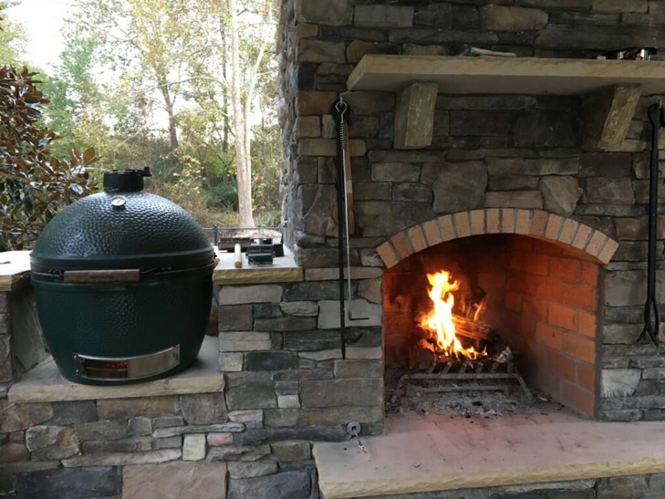 outdoor living space created in Raleigh