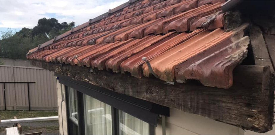 Old and damaged gutters