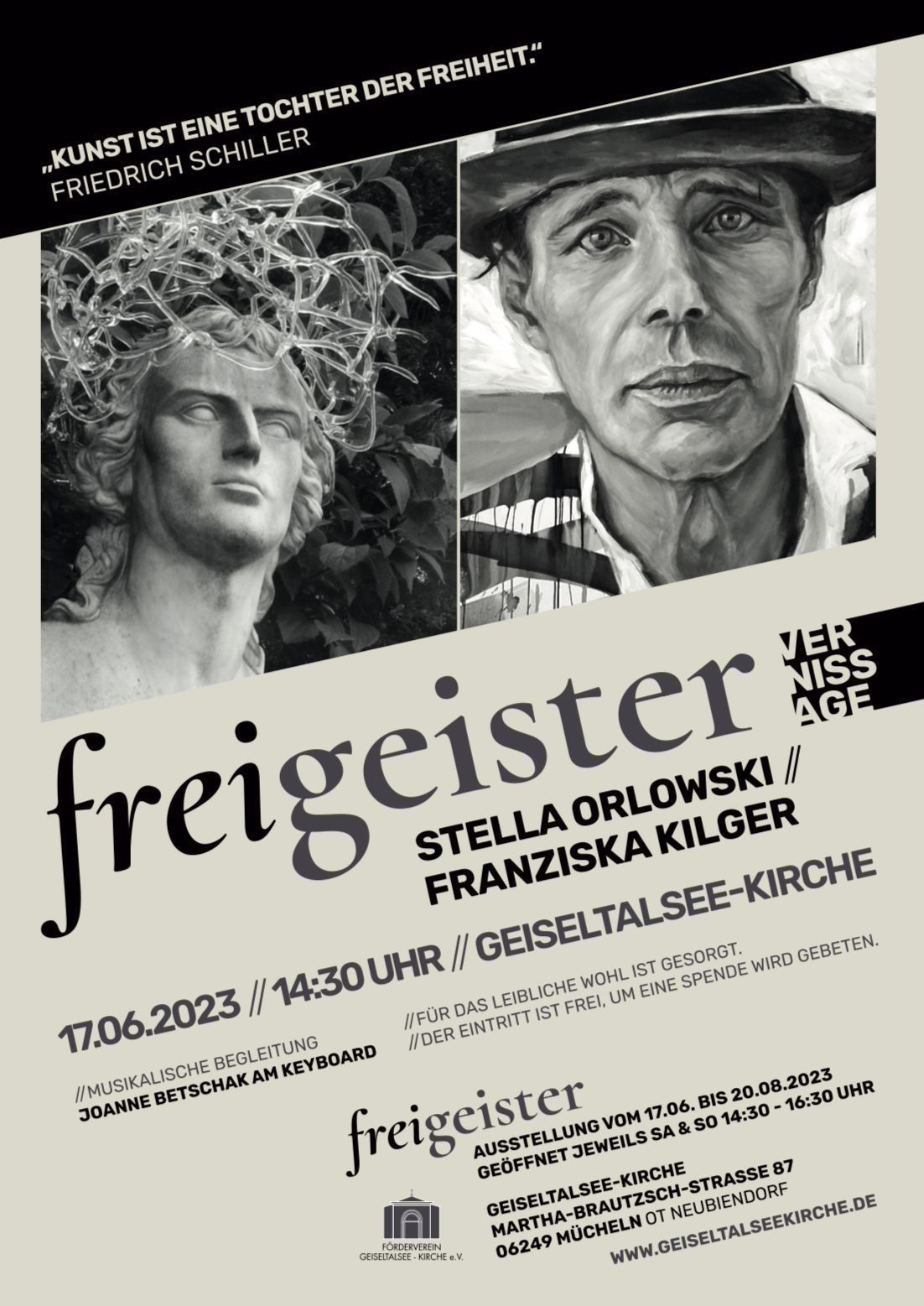 Plakat zur Ausstellung Freigeister