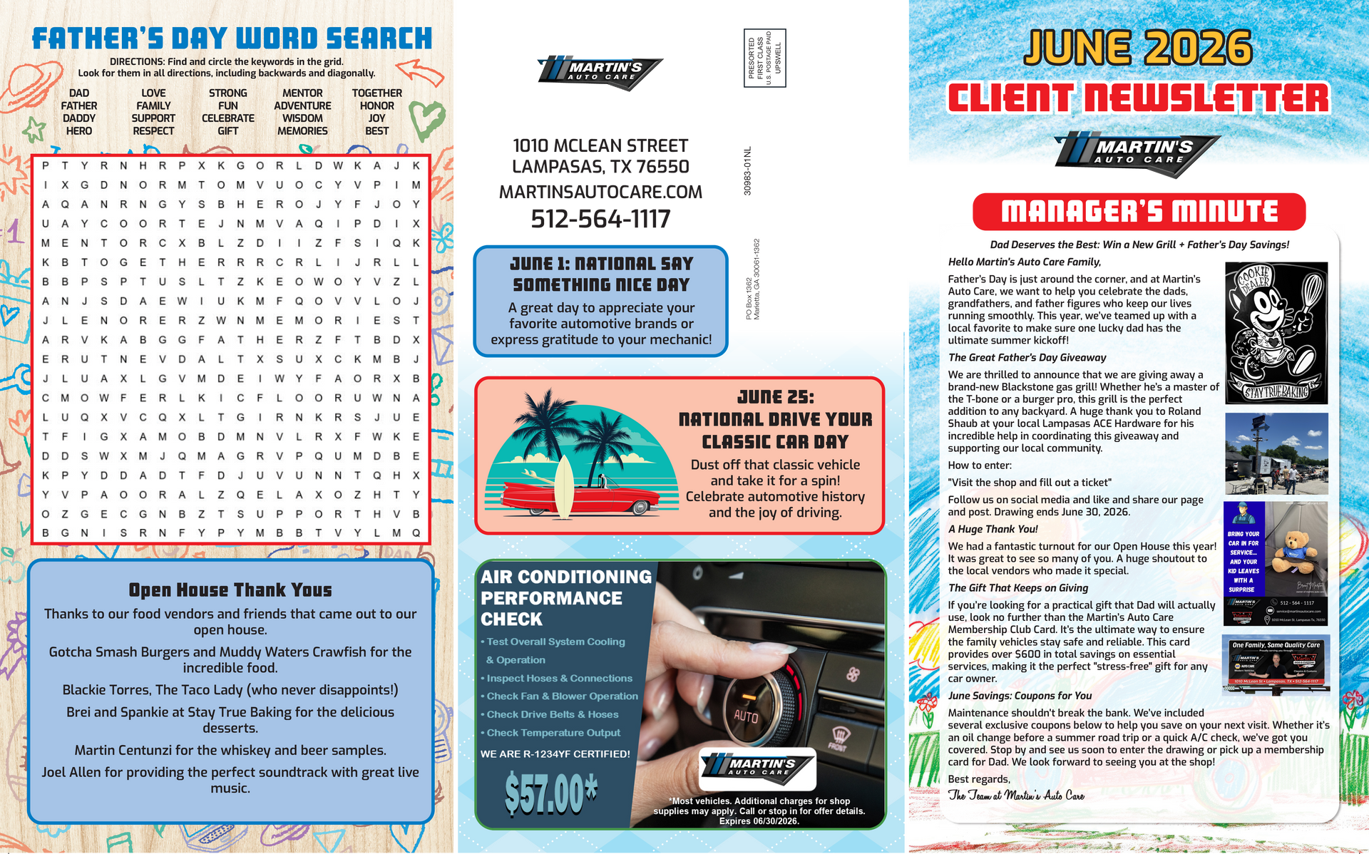 June 2026 Newsletter | Martin’s Auto Care